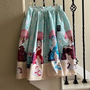 UNIQUE VINTAGE Sz XS Ladies at the Beaty Salon Skirt